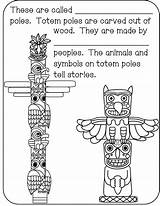 Canada Totem Aboriginal Symbols Education Pages Canadian Poles Kids First Nations Booklet Indigenous Coloring Pole Book Teacherspayteachers Totems Activities Peoples sketch template