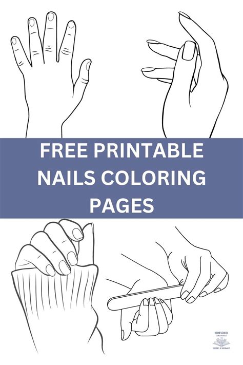 printable nails coloring pages  kids  fashion homeschool