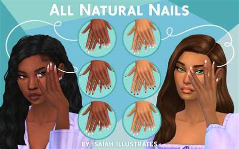 isaiah illustrates  natural nails spa day nails recolor