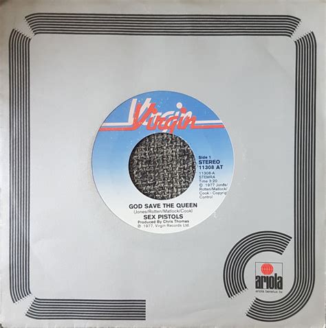 Sex Pistols God Save The Queen 1977 Company Sleeve Vinyl Discogs
