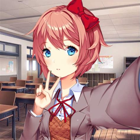 Sayori Selfie Doki Doki Literature Club Amino