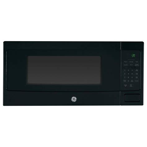 Ge Profile 1 1 Cu Ft Countertop Microwave In Black Pem31dfbb The