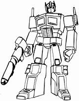 Kolorowanki Druku Optimus Darmo Bots Broń Wygrać Bitwy Aby Gotowa sketch template