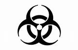 Biohazard Symbol sketch template