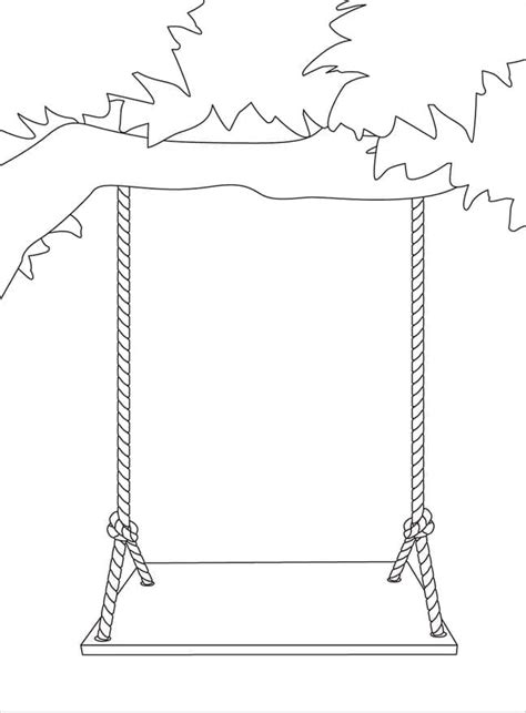 print swing coloring page  printable coloring pages  kids
