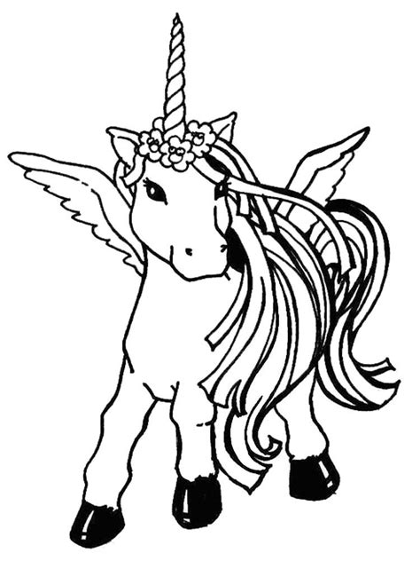 printable coloring pages  unicorn coloring page blog