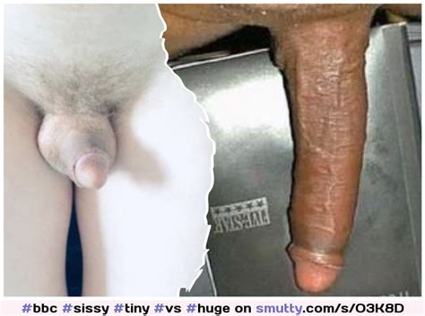 Sissy Size Comparison Bbc Sissy Tiny Vs Huge Black White Penis Cock