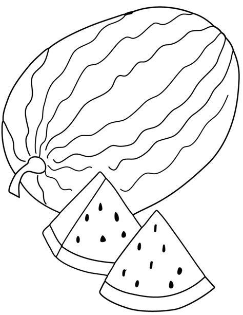 high quality watermelon clipart coloring transparent png