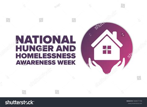 national hunger homelessness awareness week concept stock vector royalty free 1838571730
