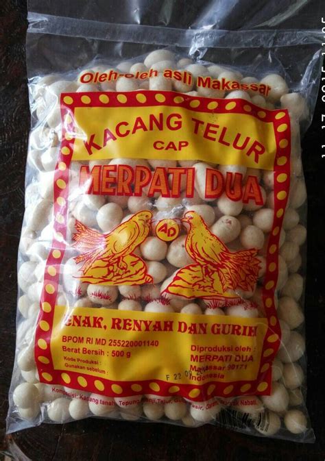 Jual Kacang Telur Telor Cap Merpati Dua Oleh Oleh Makassar Gr Di My