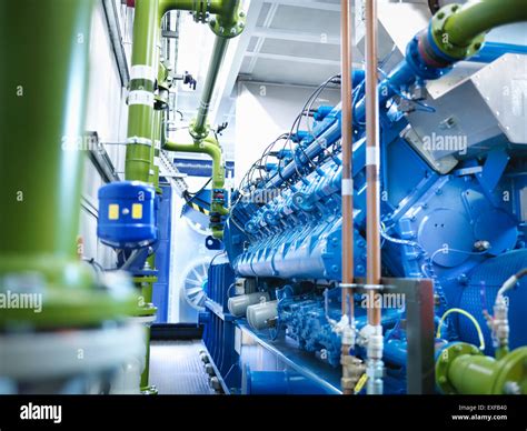 gas fired generator  gas fired power station stock photo alamy