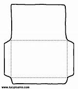 Envelope Coloring Printable Clipart sketch template