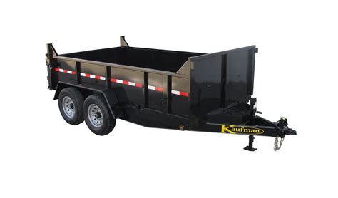 deluxe medium duty dump trailer  sale  kaufman trailers
