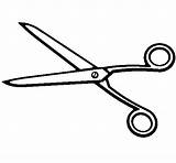 Barber Coloring Scissors sketch template
