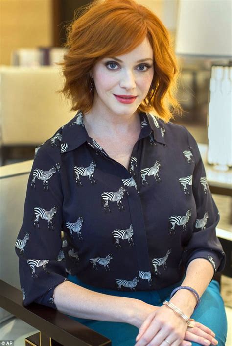 christina hendricks i never had a pencil skirt until i was on mad men daily mail online