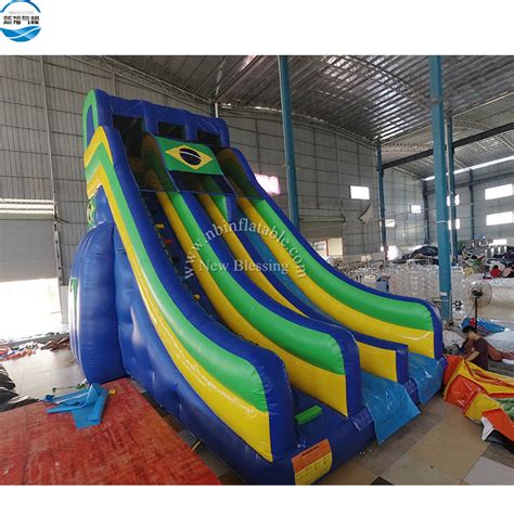 hipona inflable gigante personalizados de diapositivas de la piscina