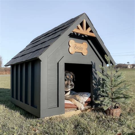 diy modern dog house plans outdoor dog house wooden dog etsy canada