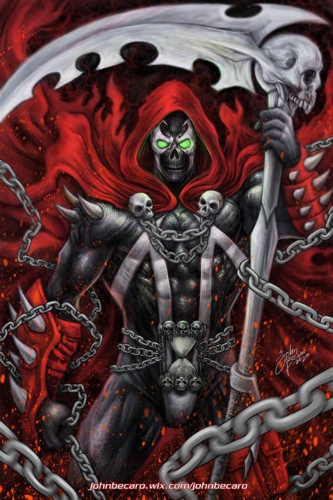 commission spawn reaper  johnbecaro  deviantart spawn marvel spawn comics dark comics