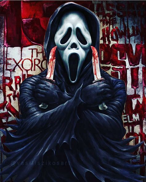 scream  atvasiliszikosart horror  icons scary  characters horror artwork