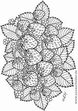 Coloring Erdbeeren Mandalas Ausmalen Filipa Malvorlagen Vegetables Gemerkt sketch template
