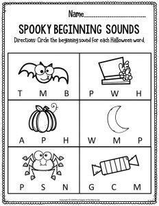 printable literacy halloween preschool worksheets halloween