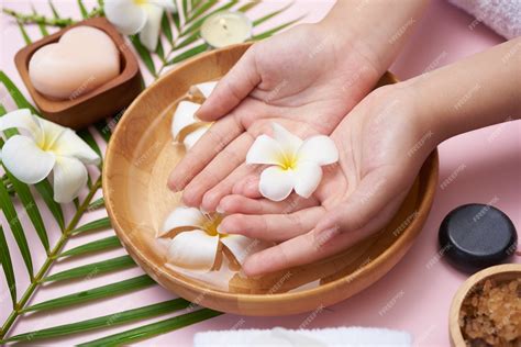 relaxing time  hand spa background  perfect experience
