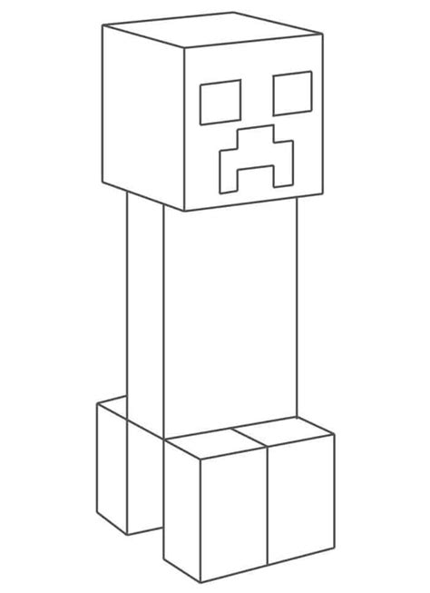 printable creeper coloring page
