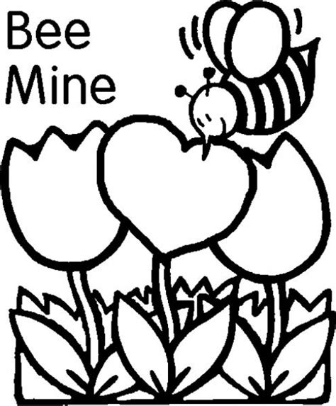 easy valentines day coloring page coloring home