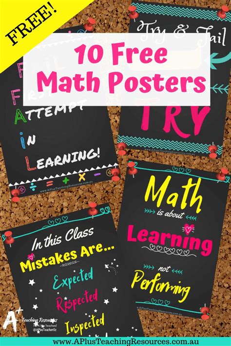 math posters poster board ideas   teaching resources