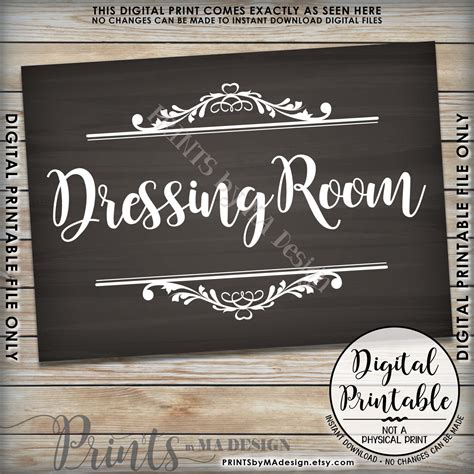 dressing room sign fitting room privacy room  ready instant