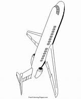Coloring Pages Airplane Airplanes Printable Print sketch template