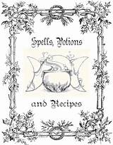 Spell Spells Witchcraft Wicca Bos3 Magick Potions sketch template