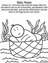 Moses Coloring Baby Pages Basket Bible Passover Crafts Sunday School Slime Printable Church River Preschool Nile House Kids Churchhousecollection Children sketch template