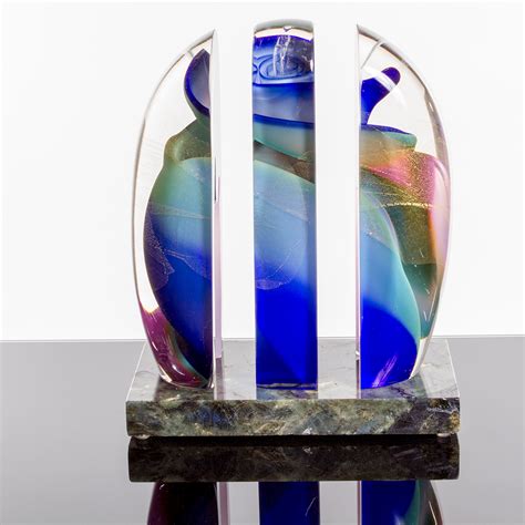 Abstract Glass Artwork Sculpture I Cut Vortex By Phil Vickery I Boha