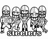 Coloring Pages Football Steelers Nfl Printable Logo Pittsburgh Helmet Patriots Players Player Team Coloring4free Drawing Mascot Dallas Print Sheets Cowboys sketch template