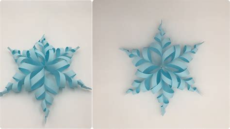 How To Make 3d Snowflakes Out Of Paper Step By Step Youtube