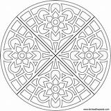 Coloring Pages Mandala Waffle Illusion Optical Flower Symmetrical Printable Simple Adults Coloriage Color Coca Cola Livre Mosaique Donteatthepaste Illusions Available sketch template