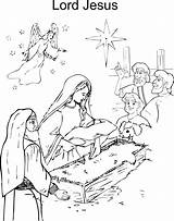 Jesus Coloring Birth Kids Printable Pages Christmas Worksheets Print Christ Pdf Santa Popular Printables Merry sketch template
