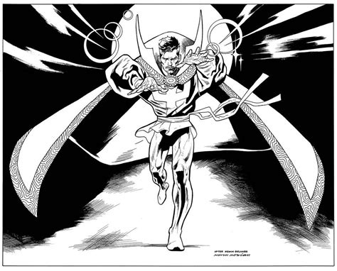doctor strange coloring page   great method  learning colors