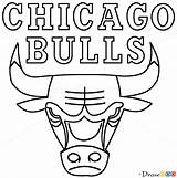 Bulls Chicago Draw Basketball Logos Nba Coloring Pages Step Sketch Template Webmaster Drawdoo Templates sketch template