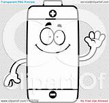Battery Cartoon Clipart Waving Mascot Coloring Sketch Outlined Vector Thoman Cory Transparent Webstockreview sketch template