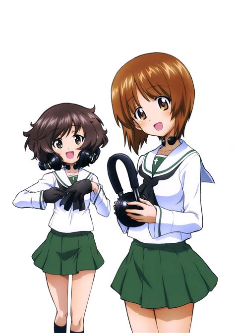nishizumi miho and akiyama yukari girls und panzer