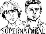 Supernatural Dean Sam Deviantart Downloads sketch template