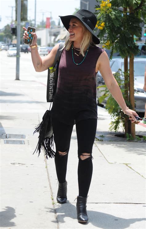 hilary duff casual style out in west hollywood june 2015