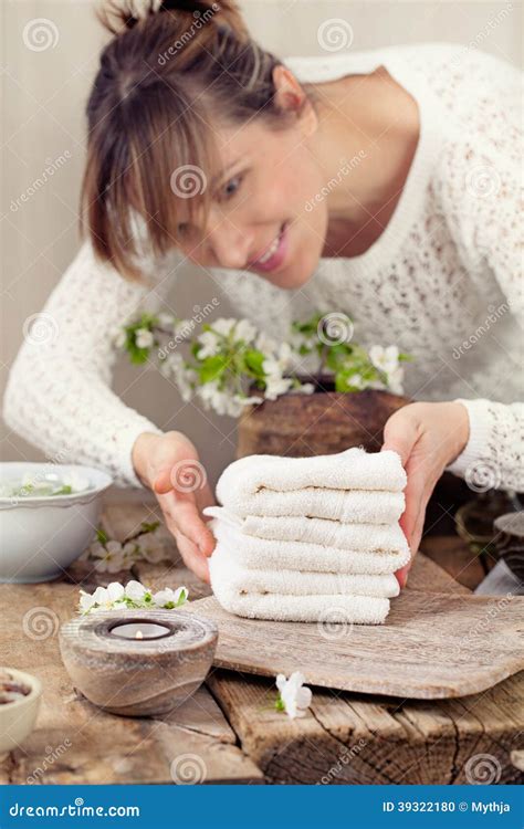 spa worker stock photo image  medical adult pure