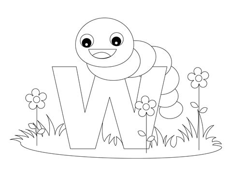 animal alphabet coloring letter  coloring child coloring