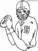 Coloring Pages Football Sherriallen Sports sketch template