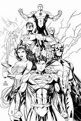 Superhero Damian sketch template