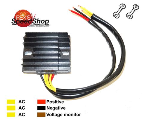 wire universal  volt regulator rectifier rexs speed shop