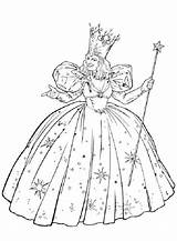 Coloring Oz Wizard Pages Printable Easy Witch Children Color Glinda Good Sheets Kids Print Wicked Gianfreda sketch template